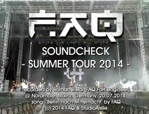 FAQ – Tour 2014 Soundcheck